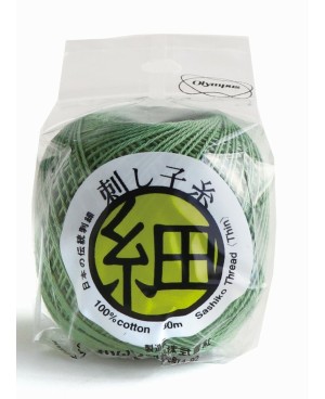 Sashiko Thread Fine Lime 80m STF-206 Olympus Thread Mfg. Co.