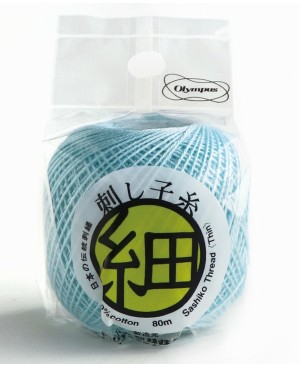 Sashiko-Faden Hellblau 80 m STF-208 Olympus Thread Mfg. Co.