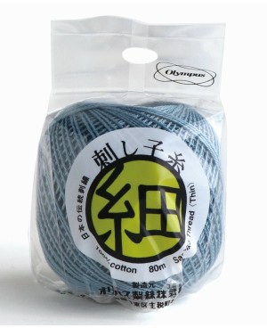 Sashiko Thread Airforce Blue 80m STF-209 Olympus Thread Mfg. Co.