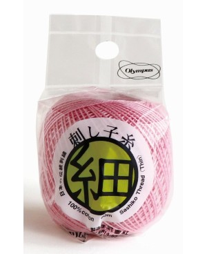 Filo Sashiko Fine Rosa Chiaro 80m STF-214 Filo Olympus Mfg. Co.