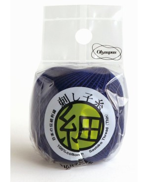Filo Sashiko Fine Blu Cobalto 80m STF-218 Filo Olympus Mfg. Co.