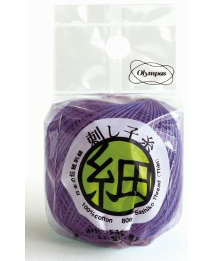 Sashiko Thread Fine Purple 80m STF-219 Olympus Thread Mfg. Co.