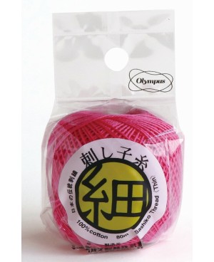 Hilo Sashiko Fino Rosa Brillante 80m STF-221 Olympus Thread Mfg. Co.