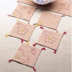 Sashiko Coaster Kit Blüten...