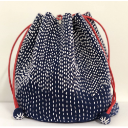 Blue and White Bag Pattern 