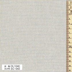 Yarn-Dyed Sakizome Cotton Fabric Little Check Light Blue