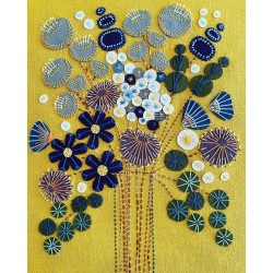 Vase mit Blumen Wandbehang-Kit