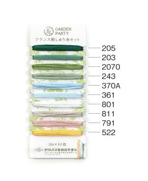 COLECCIÓN DE HILOS DE BORDAR GARDEN PARTY - NATURAL (GP-C10) (TCP-C10)