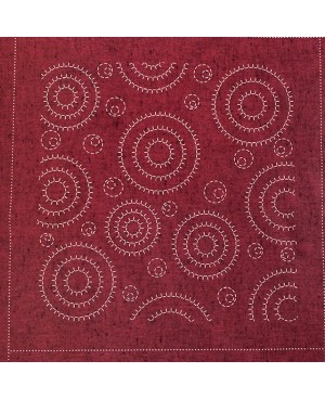 Sashiko Panel "Elemento" Rojo
