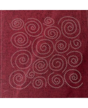 Sashiko Panel "Element" Rot