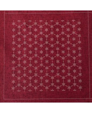 Pannello Sashiko "Elemento" Rosso
