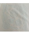 Sashiko Panel "Element" Off-white with 6 square sashiko patterns and a strip of dragonflies