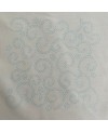 Sashiko Panel "Element" Off-white with 6 square sashiko patterns and a strip of dragonflies