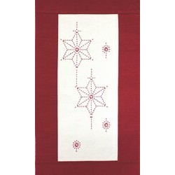 Kit de suspension murale étoile de Noël Sashiko