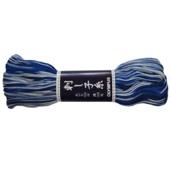 Sashiko-Faden 100 m bunt blau
