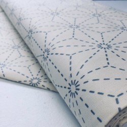 Stencilled Sashiko Fabric...