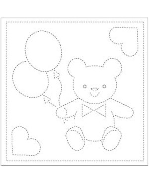 Hana fukin sont des coupons Sashiko sérigraphiés utilisés dans la broderie japonaise
