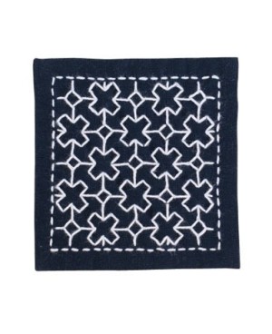 Olympus Sashiko Kit Coaster – Snow Crystal & Cross Connection SK-300