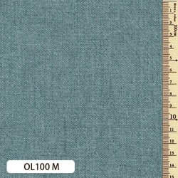 Tissu Coton Sakizome Fil Teinté Bleu Sarcelle