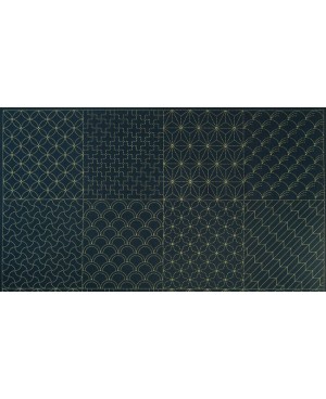 Hana fukin sind Sashiko Sampler oder Schablonenstoffe, die in der japanischen Stickerei verwendet werden