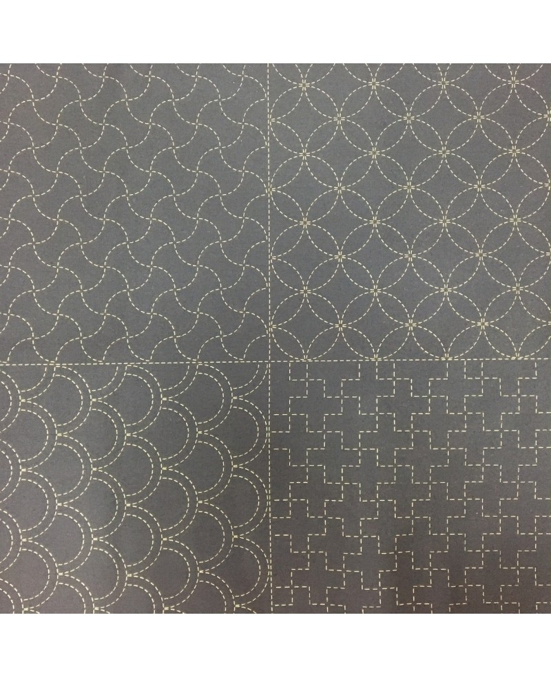 Gli Hana fukin sono campionari Sashiko o tessuti stencil utilizzati nel ricamo giapponese Gli Hana fukin sono campionari Sashiko o tessuti stencil utilizzati nel ricamo giapponese