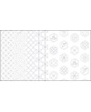 Sashiko stencil fabric