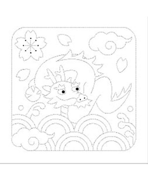 Hana Fukin sind Sashiko Samplers oder schablonierte Tücher, die in der japanischen Stickerei verwendet werden