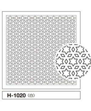 Hana fukin sont des coupons Sashiko sérigraphiés utilisés dans la broderie japonaise