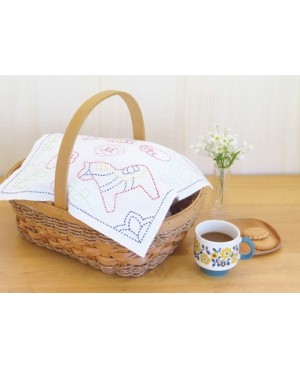 Kit Sashiko Dalarna Chevaux et Tulipes (SK-327)