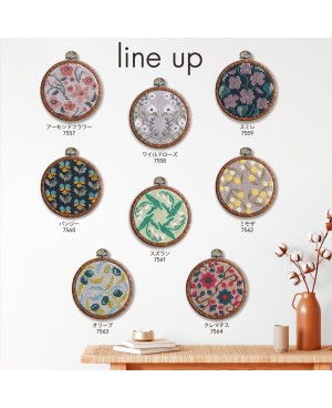 Cross stitch Botanical Line-up