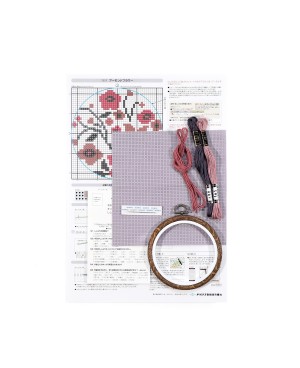 Clematis - Kreuzstich-Stickkit Botanische Serie