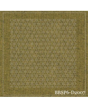 Sashiko-Panel mit sieben Mustern