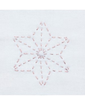 Fil Sashiko Lame 40m rose clair