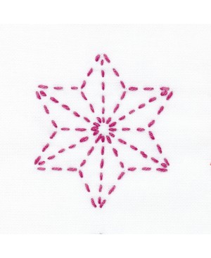 100 m di filo Sashiko magenta