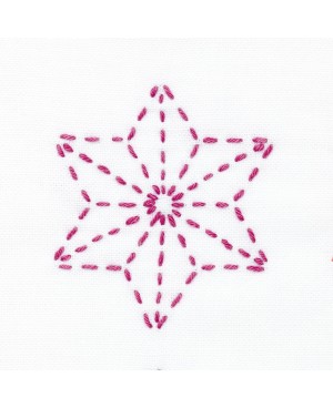 100m de hilo Sashiko magenta