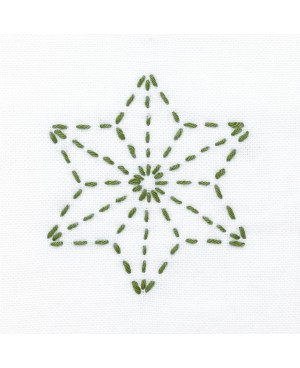 Filo Sashiko 100m verde bosco