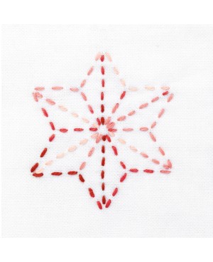 Sashiko-Faden 100m Mehrfarbig rote Frucht