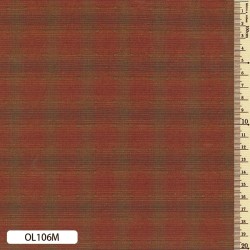 Coton Sakizome teint en fil à carreaux rouge