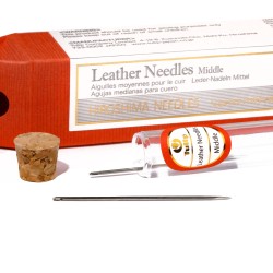 Leather needles medium x 2