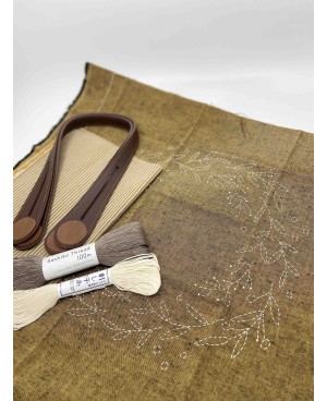 Borsa ghirlanda Sashiko