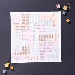 Kit coupon sashiko par Ayufish blocs colorés