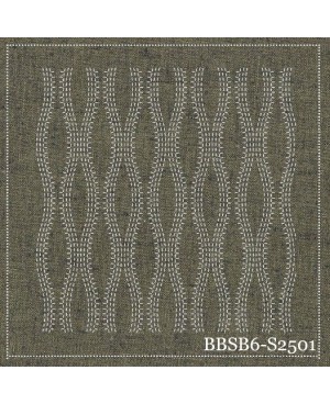 Steam rising sashiko block (Elements)