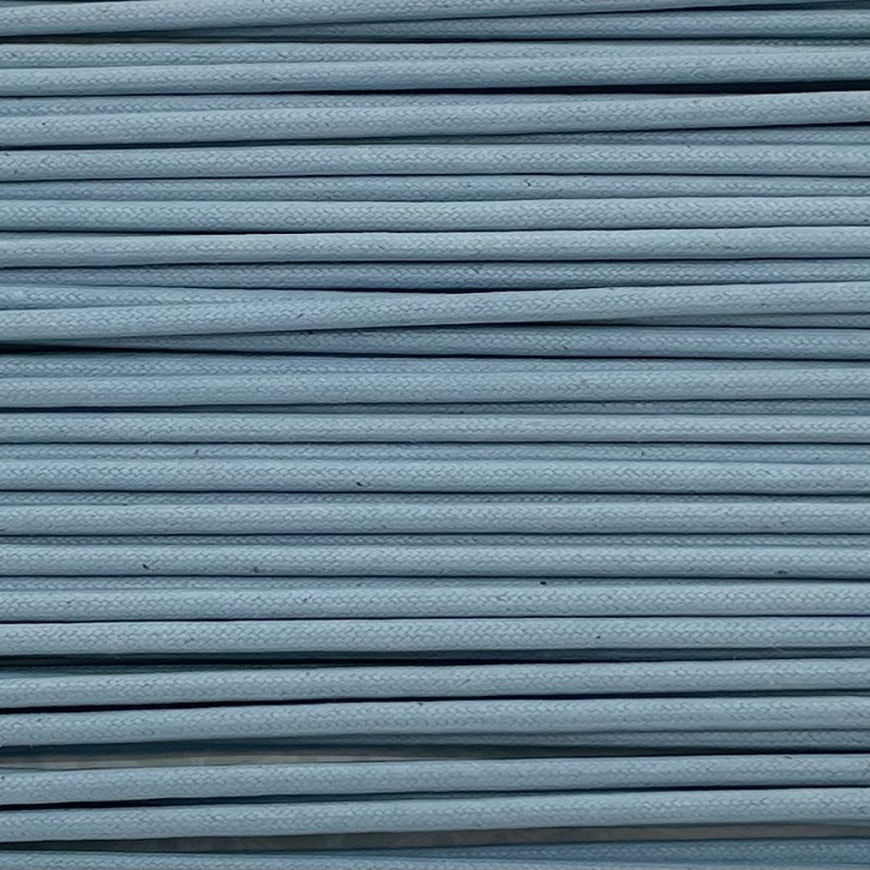 Waxed cotton cording sky blue