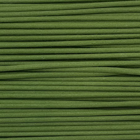 Cordon en coton ciré pois vert