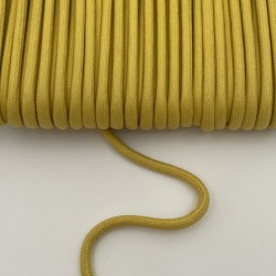 Waxed cotton cording yellow mustard