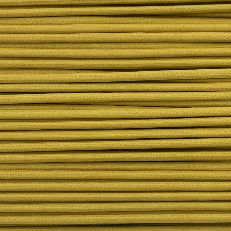 Cordón de algodón encerado mostaza amarilla