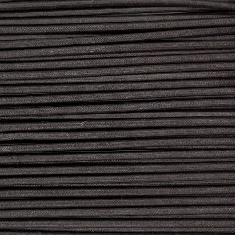 Cordón de algodón encerado marrón oscuro