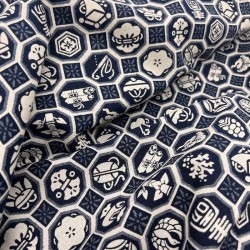 Tissu Coton Imprimé Takumi Traditions Bleu