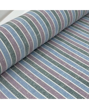 NUKUMORI JAPONÉS SHIMA TSUMUGI BURDEOS/GRIS