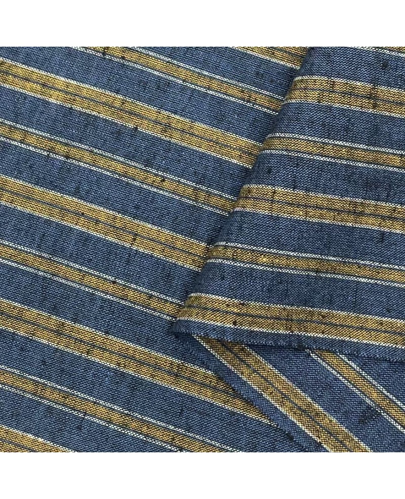 JAPONÉS NUKUMORI SHIMA TSUMUGI TONOS DE AZUL